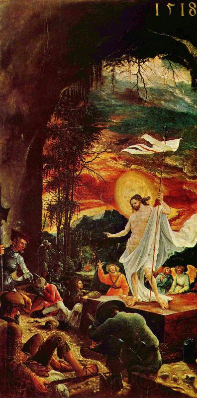 Albrecht Altdorfer Resurrection by Altdorfer Norge oil painting art